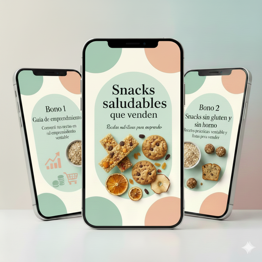 Snacks saludables: 100 recetas para emprender.